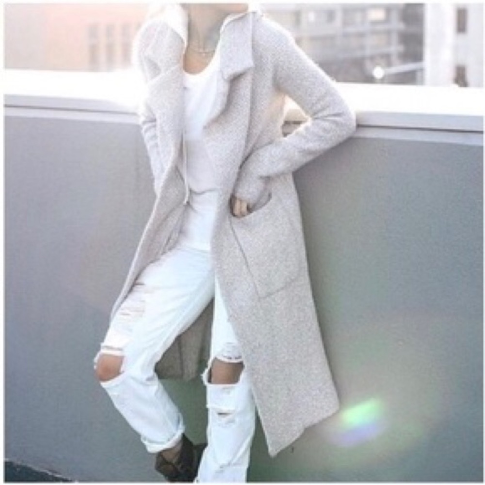 ⏳ZARA Long Heavy Knit Coat